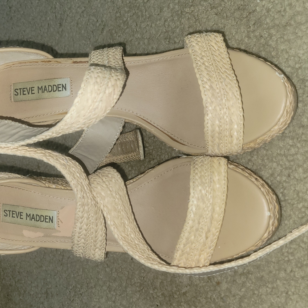 Steve Madden Women's Cream Sandals